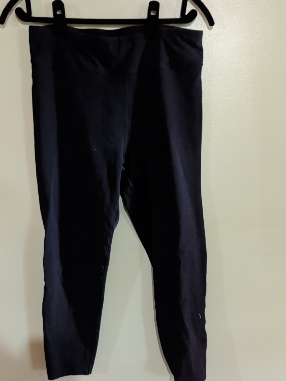 ASOS Black Athletic Leggings - Stretch Cotton Blend Cropped 12